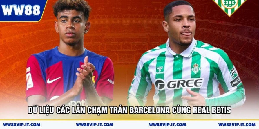 Dữ liệu các lần chạm trán Barcelona cùng Real Betis